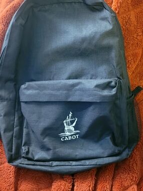 Cabot Golf Logo Unisex Charcoal Backpack - Classic Everyday Bag